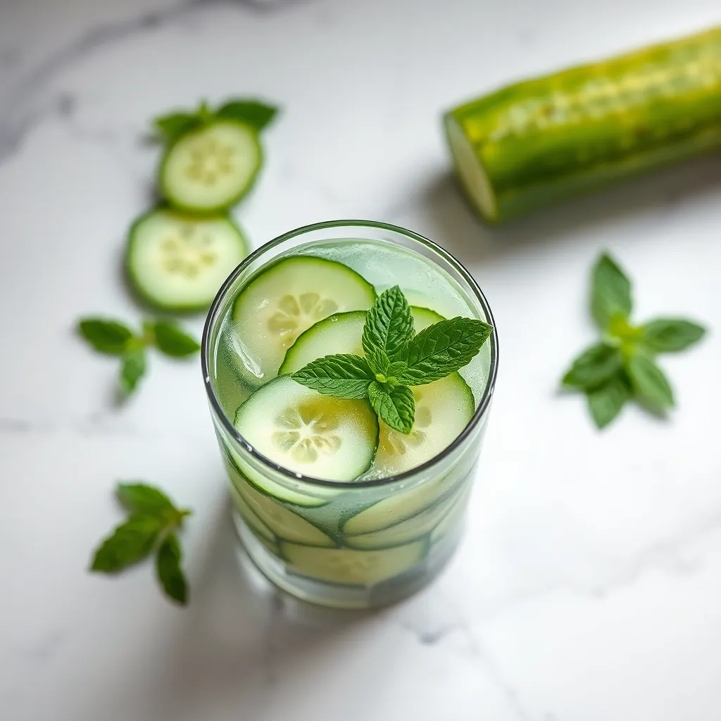 Cucumber and Mint Refresher (Hydrating and Refreshing)