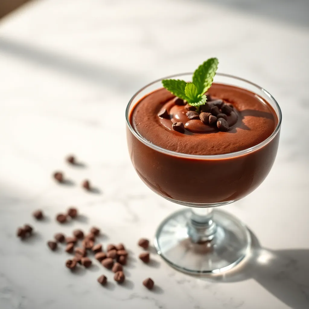 Dark Chocolate Avocado Mousse (Antioxidant-Rich Dessert)