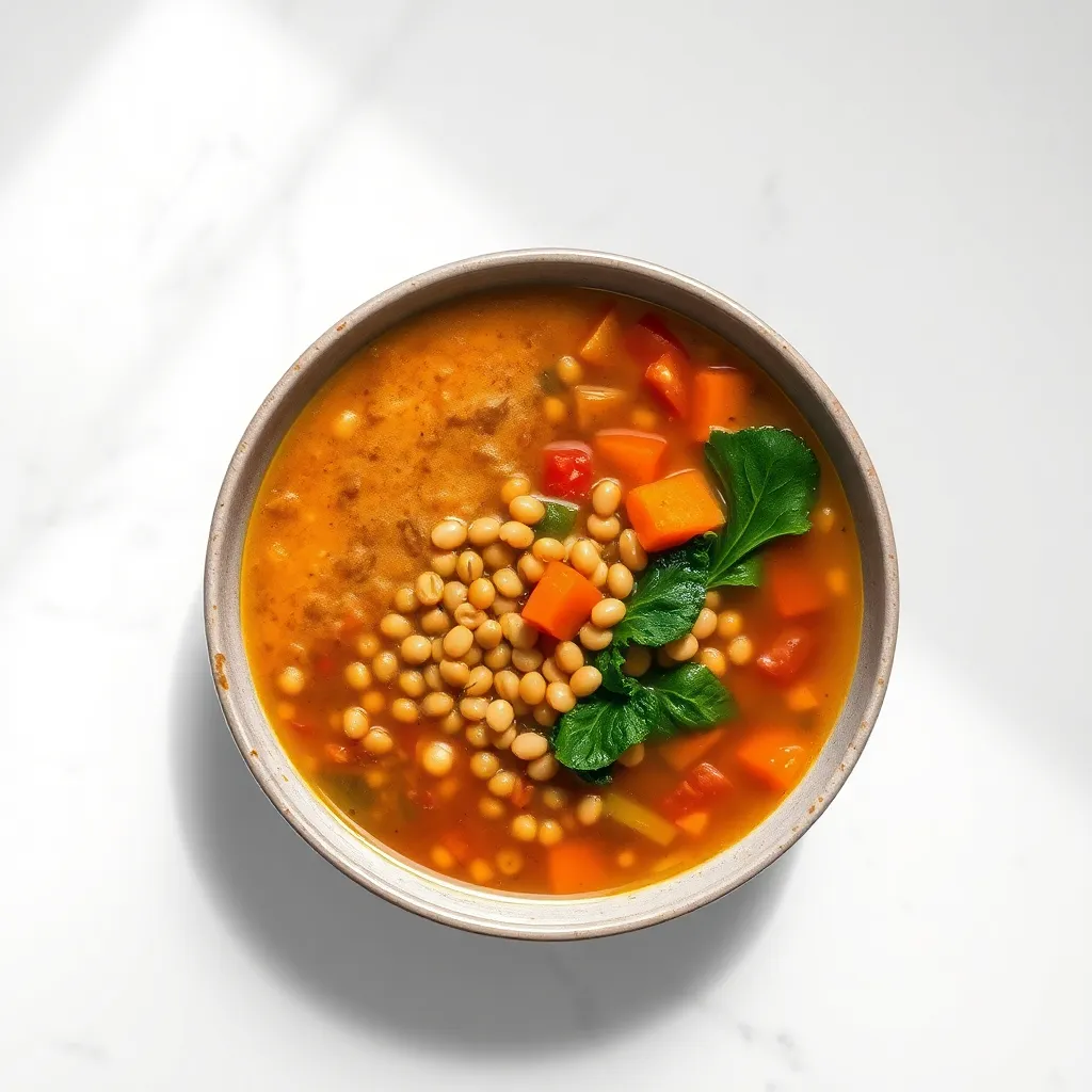 Spiced Lentil and Vegetable Soup (Gut-Friendly Comfort)