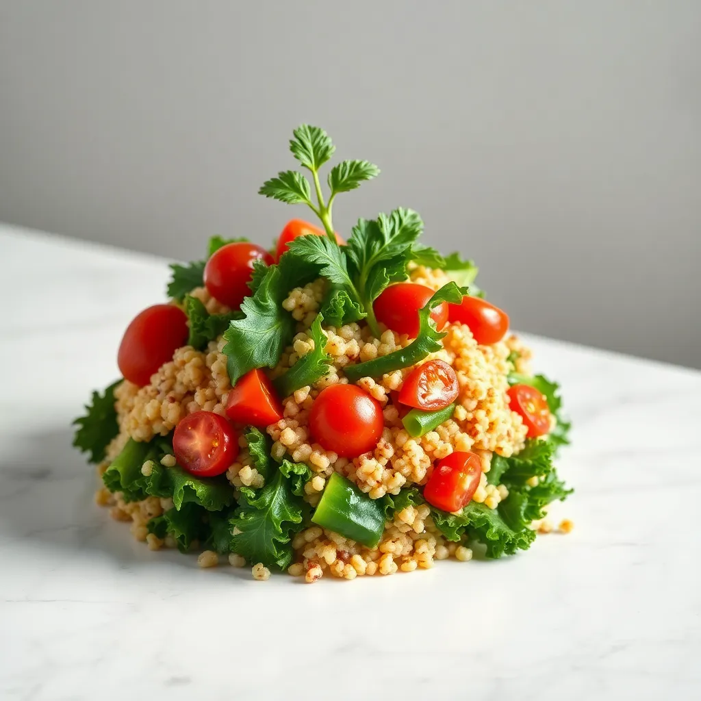 Kale and Quinoa Salad with Lemon Vinaigrette (Antioxidant Power Lunch)