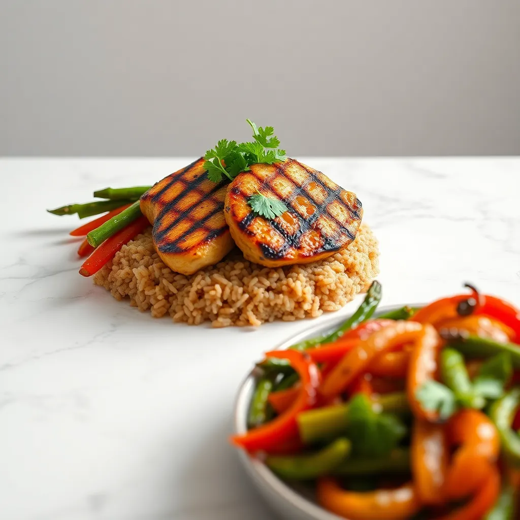 Grilled Turmeric Chicken with Brown Rice (Lean Protein and Anti-Inflammatory)