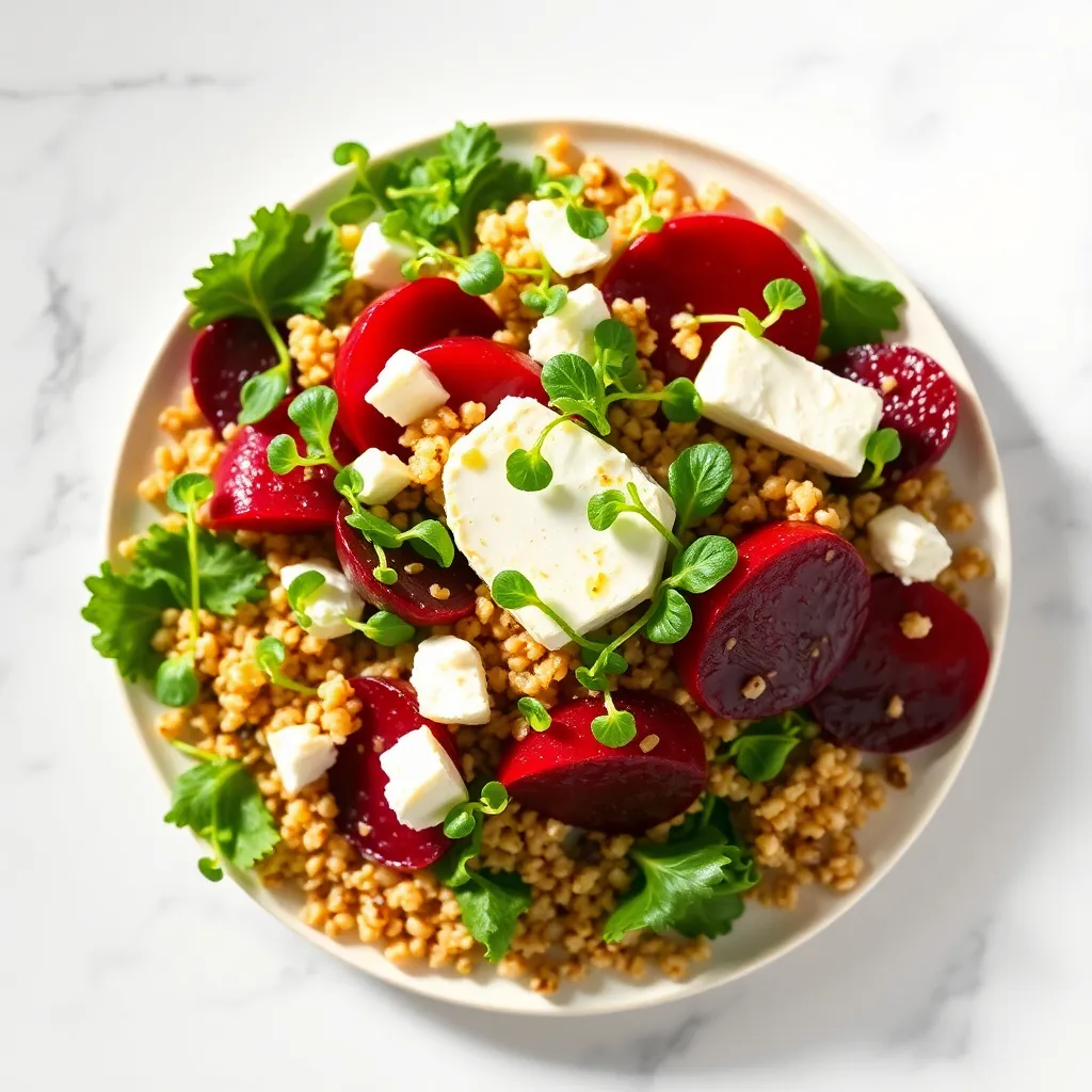 Roasted Beet and Goat Cheese Salad (Heart-Healthy Dinner)