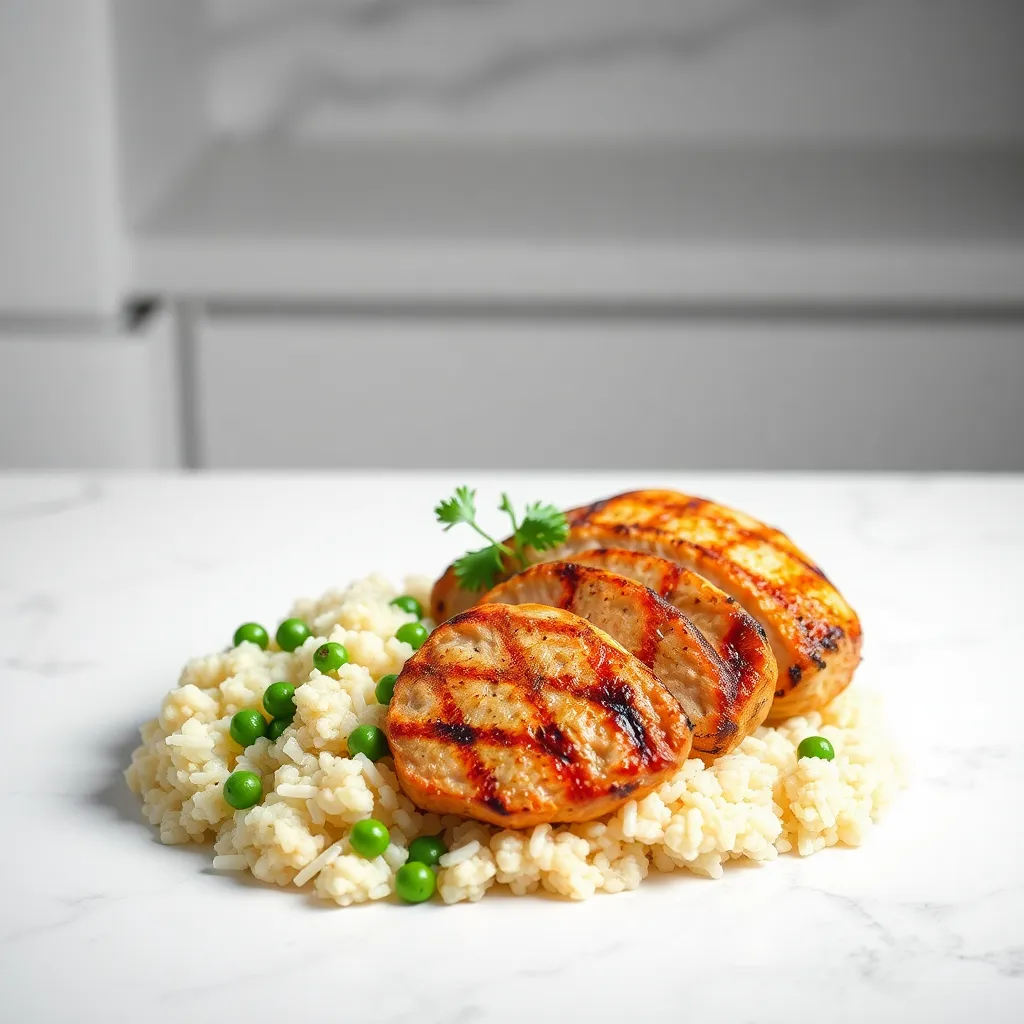 Grilled Chicken with Cauliflower Rice (Lean Protein Dinner)