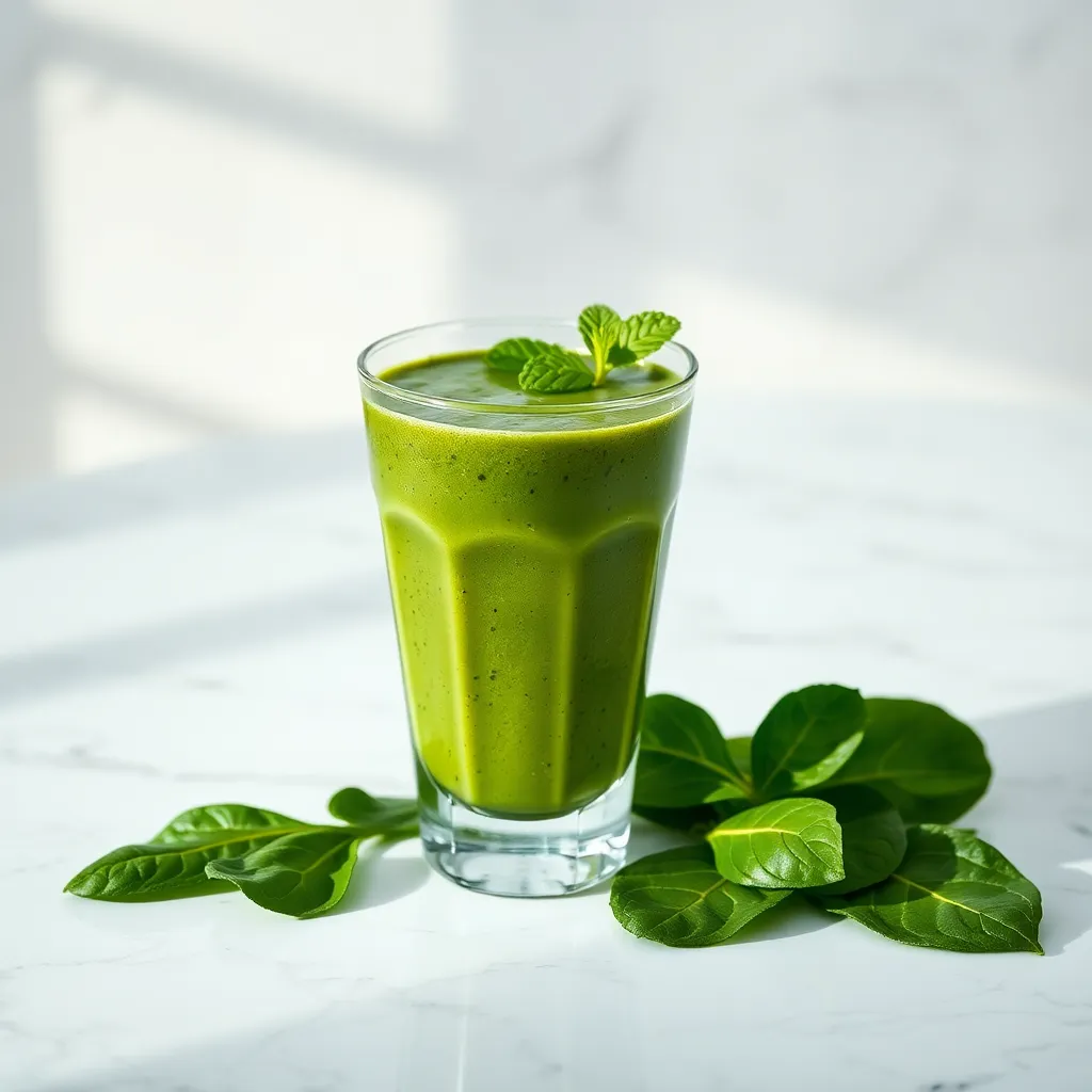 Spinach and Chia Seed Smoothie (Hydration and Fiber Boost)