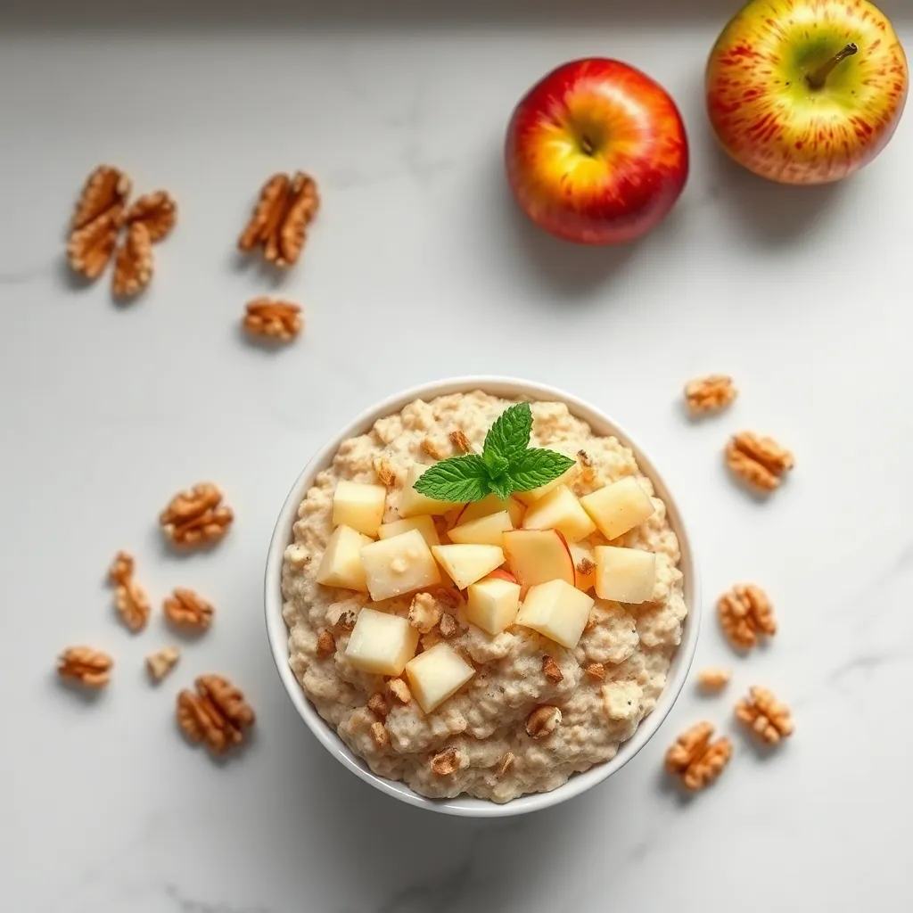 Apple and Walnut Overnight Oats (Metabolism-Boosting Dessert)