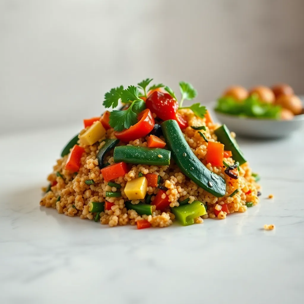 Quinoa and Roasted Veggie Stir-Fry (Nutrient-Dense Dinner)