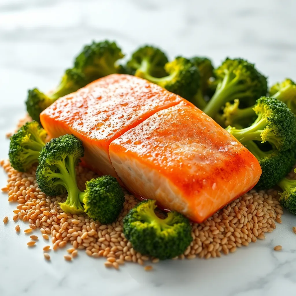 Baked Wild-Caught Salmon with Broccoli (Omega-3 and Vitamin C Boost)