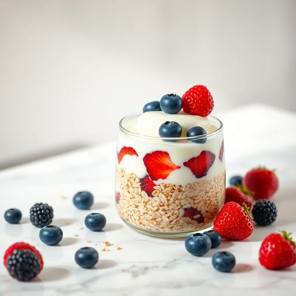 Berry-Infused Overnight Oats (Antioxidant-Rich Breakfast)